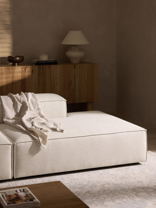 Lux Lennon Ottoman Unit in Linen Blend
