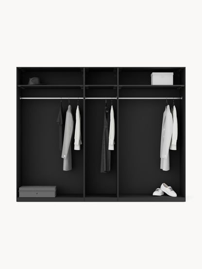 Lux Leon Modular Hinged-Door Wardrobe in Various Sizes, 250 cm Wide