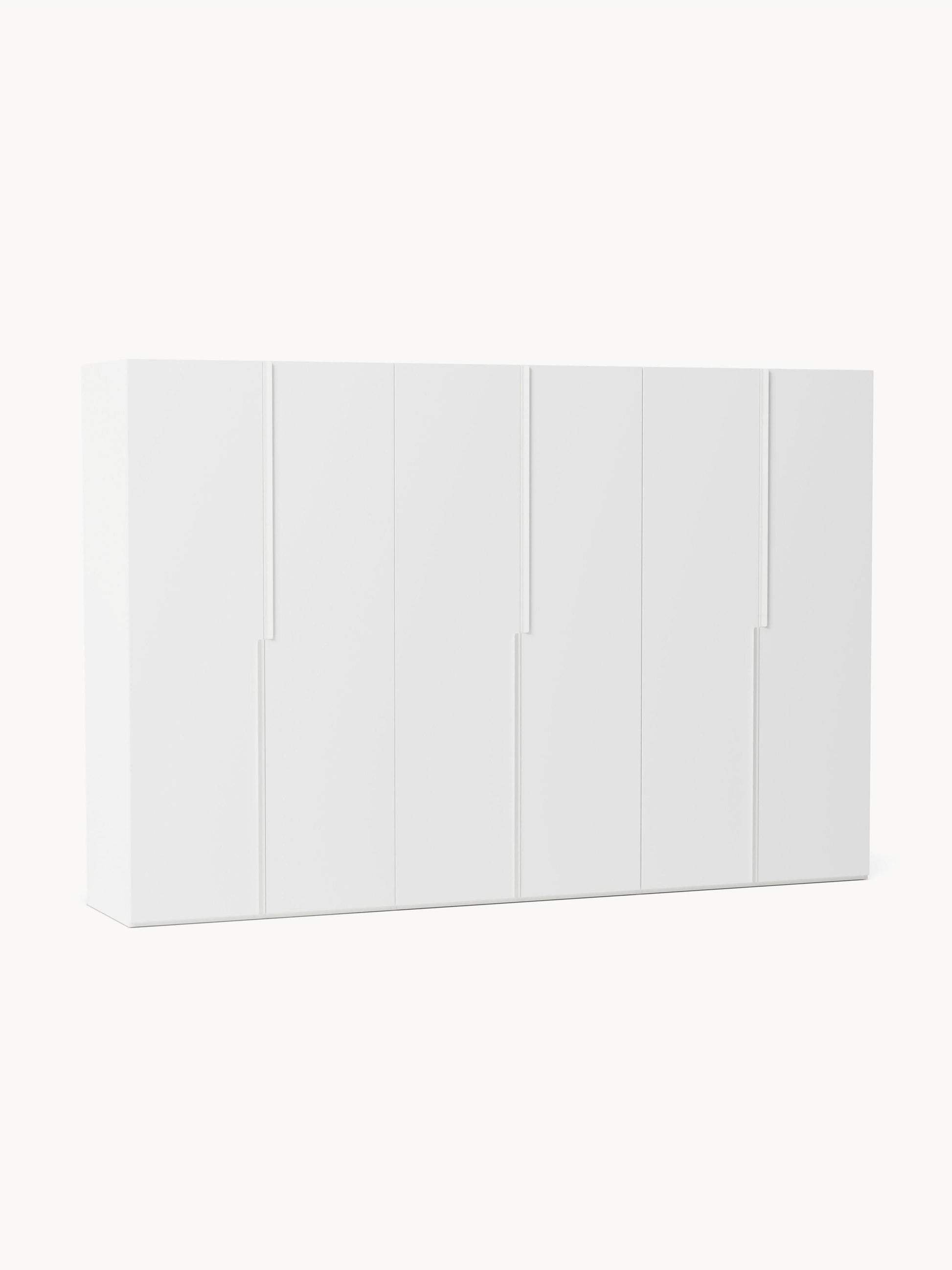 Lux Leon Modular Hinged-Door Wardrobe in Various Sizes, 300 cm Wide