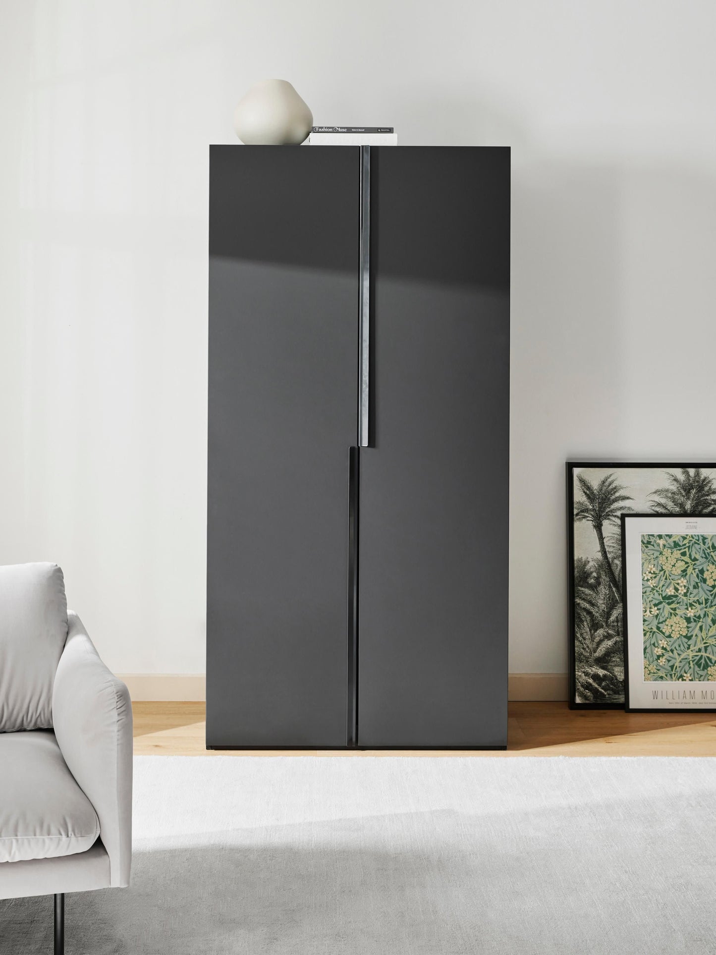 Lux Leon Modular Wardrobe with Hinged Doors, in Various Sizes, 100 cm Wide