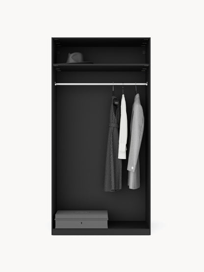 Lux Leon Modular Wardrobe with Hinged Doors, in Various Sizes, 100 cm Wide