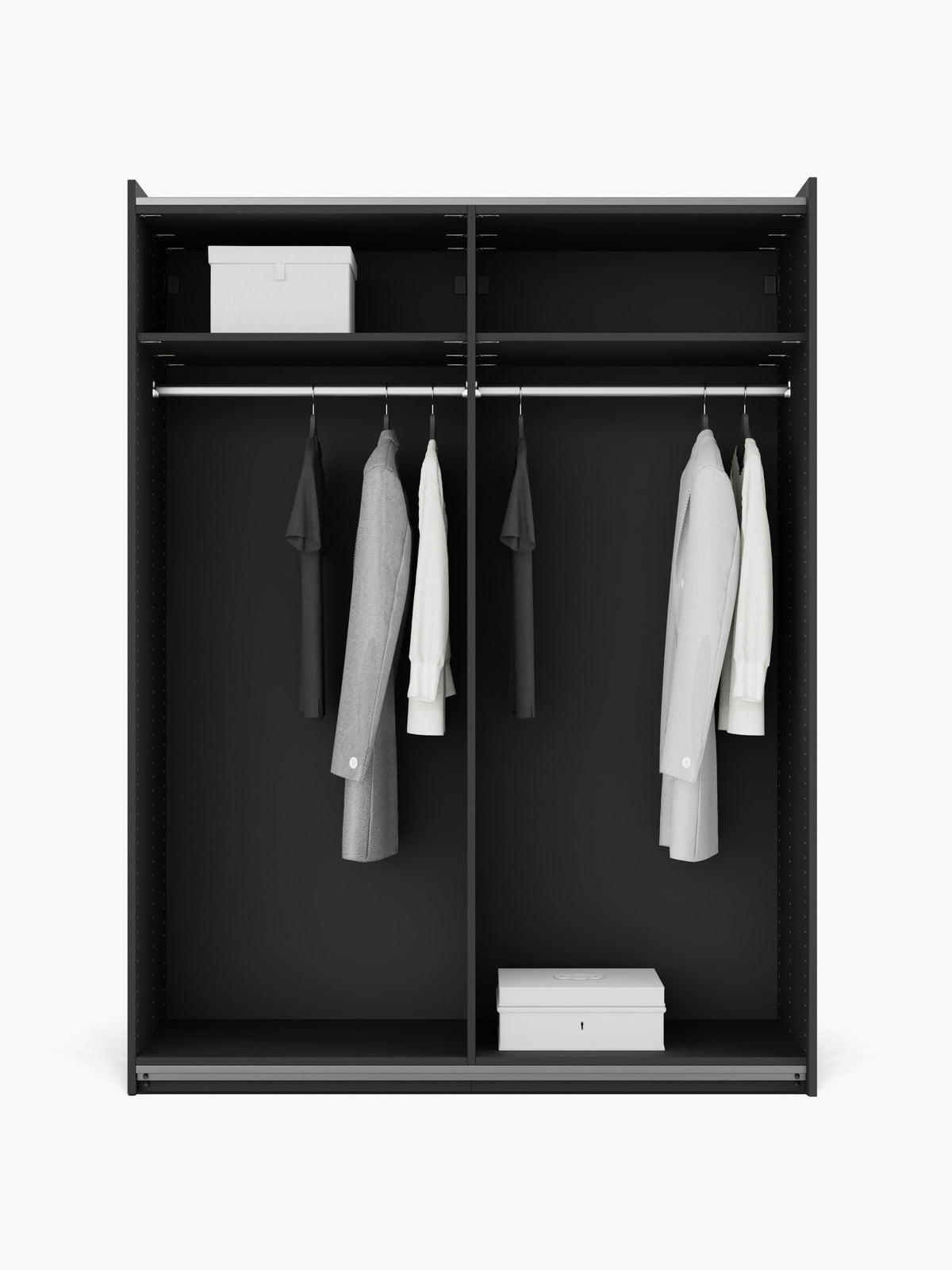 Lux Leon Modular Wardrobe with Sliding Doors, in Various Sizes, 150 cm Wide