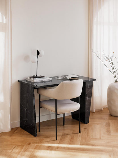 Lux Liam Desk with Marble-Look Surface