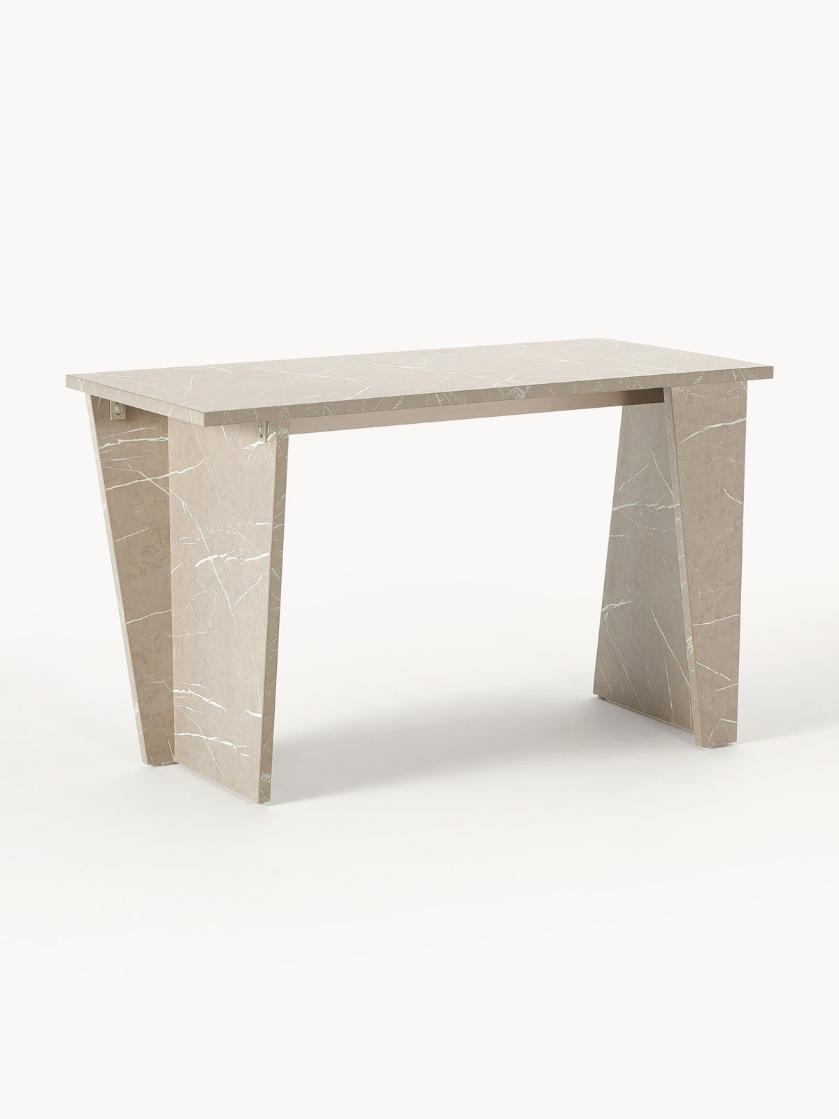 Lux Liam Desk with Travertine-Look Surface