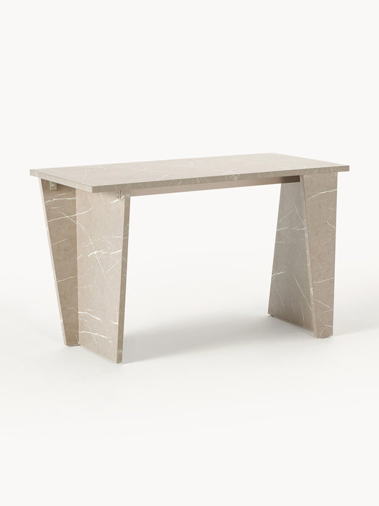 Lux Liam Desk with Travertine-Look Surface