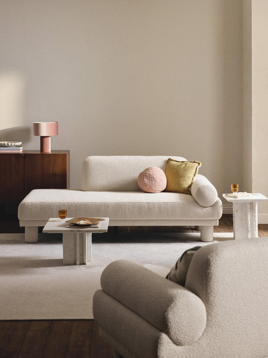 Lux Lilo Bouclé Footstool