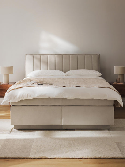 Lux Livia Bed (Box Spring) with Storage