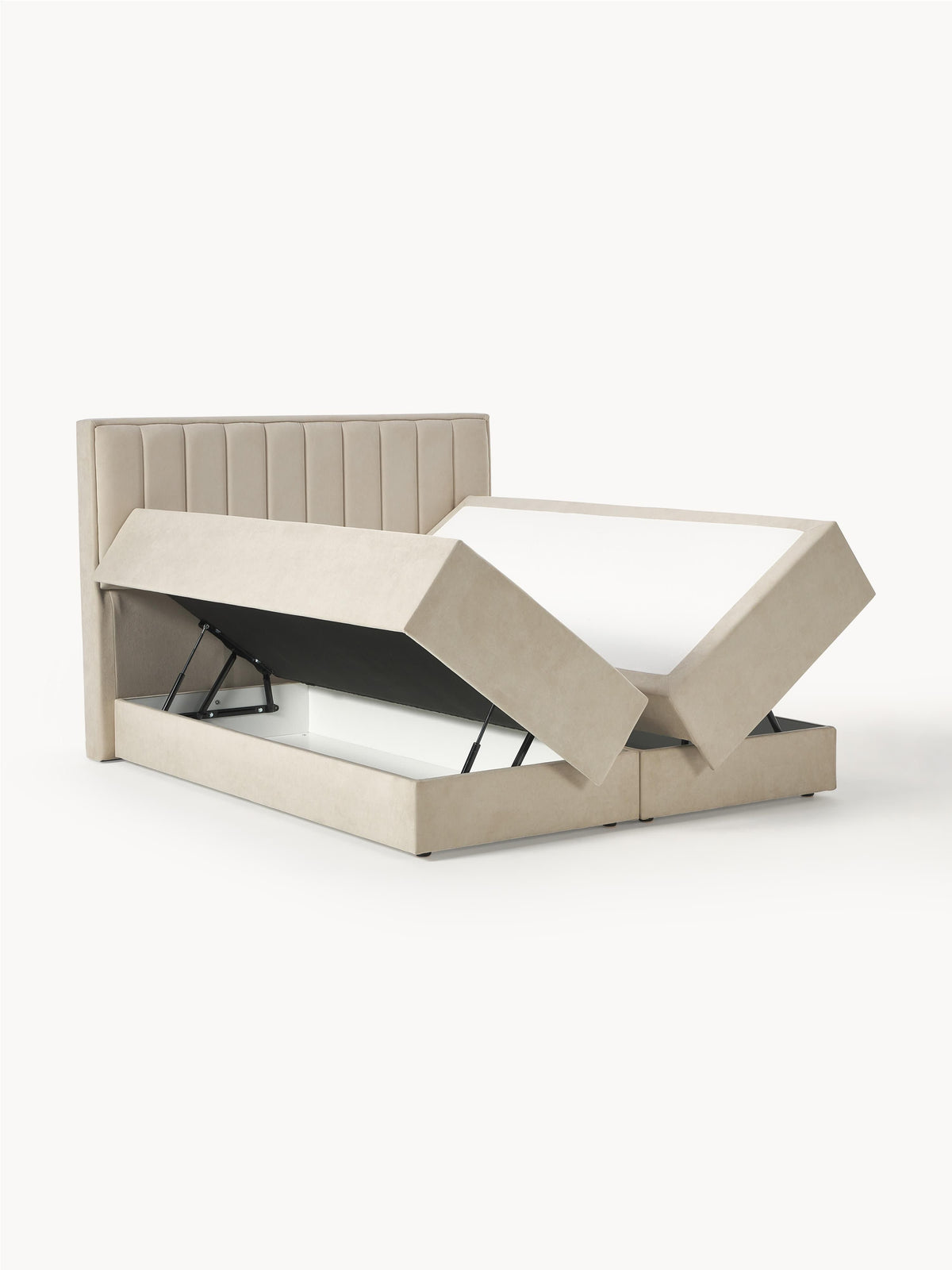 Lux Livia Bed (Box Spring) with Storage