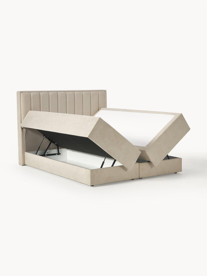 Lux Livia Bed (Box Spring) with Storage
