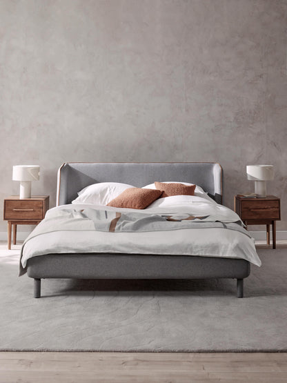 Lux Luma Headboard Bed with Upholstery