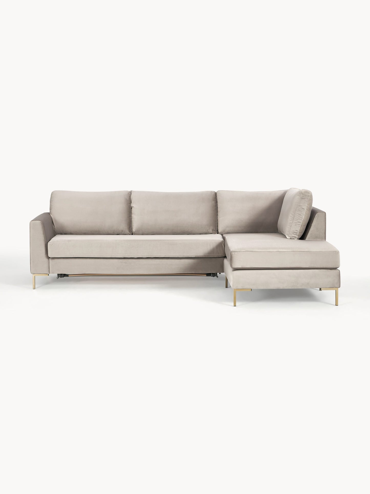 Lux Luna Velvet Sofa Bed with Mattress (3-Seater)