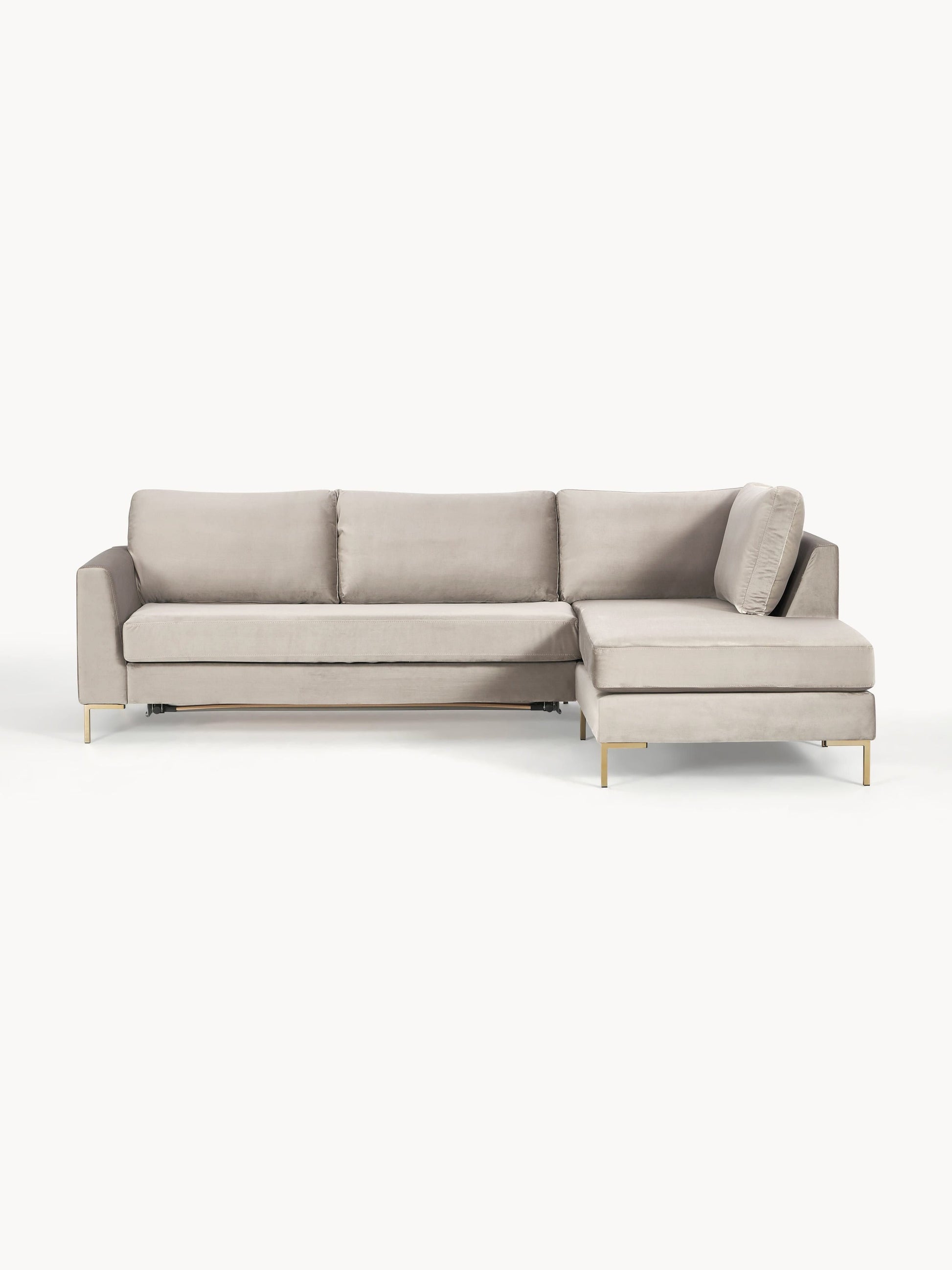Lux Luna Velvet Sofa Bed with Mattress (3-Seater)