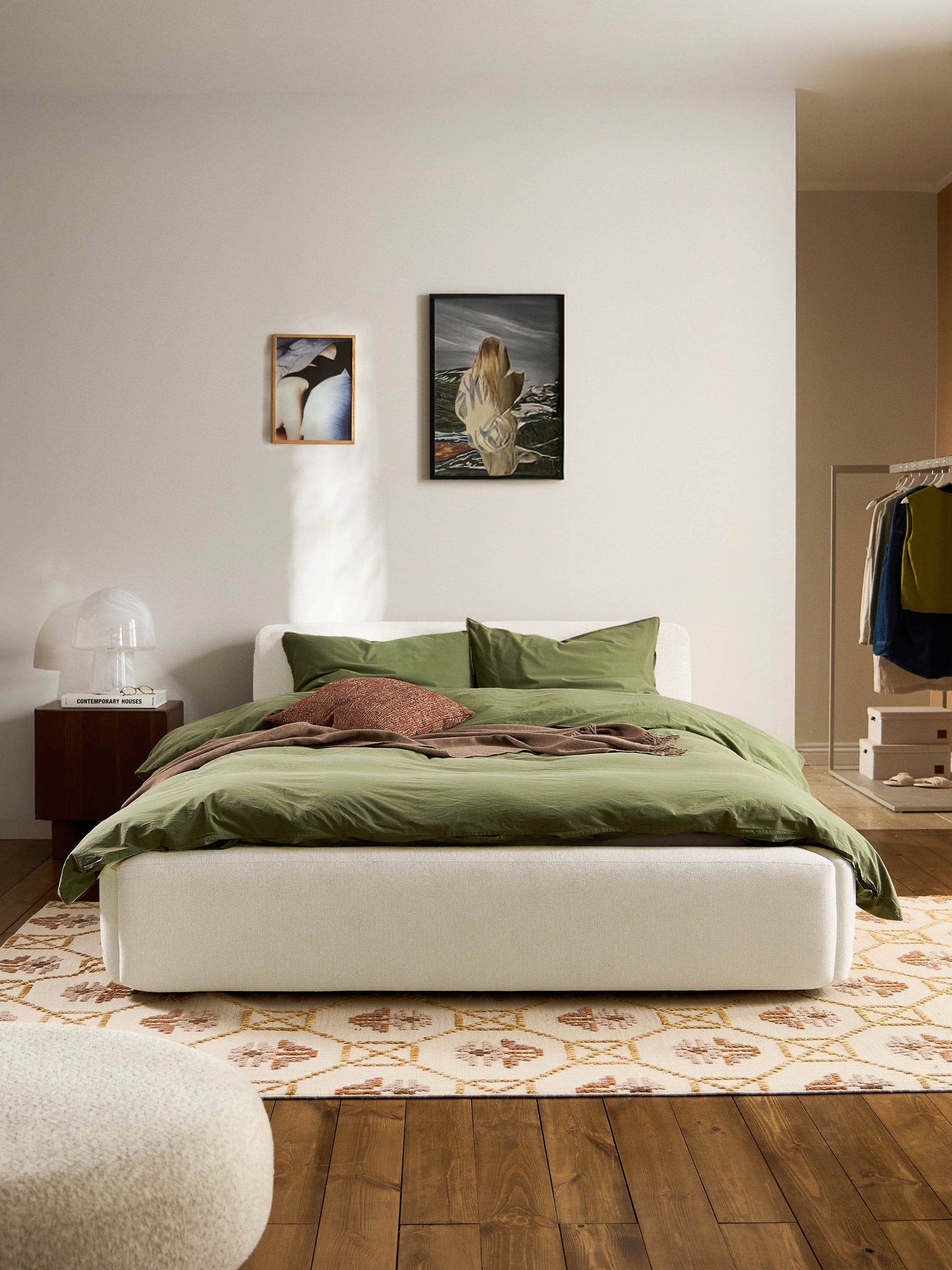 Lux Melva Bed with Upholstered Frame