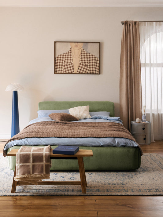 Lux Melva Bed with Upholstered Frame