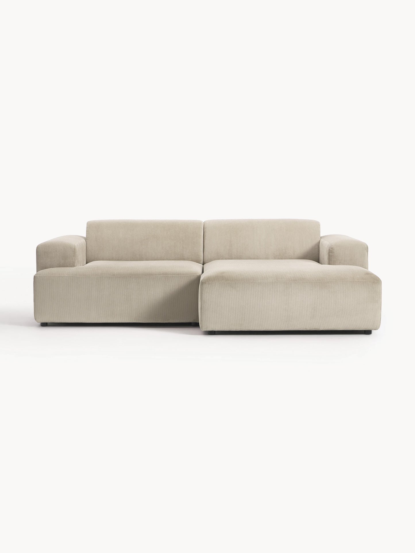 Lux Melva Corduroy Corner Couch (3-Seater)