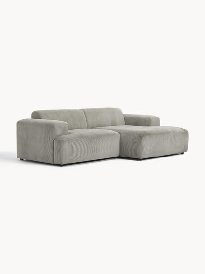 Lux Melva Corduroy Corner Couch (3-Seater)