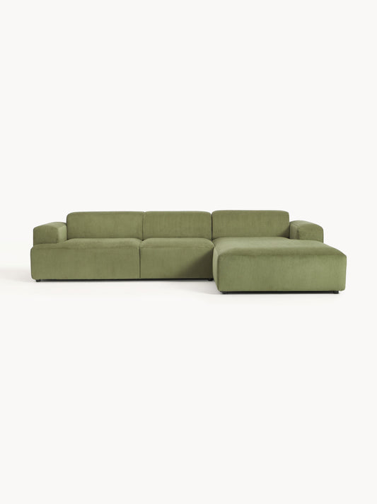 Lux Melva Corduroy Corner Couch (4-Seater)