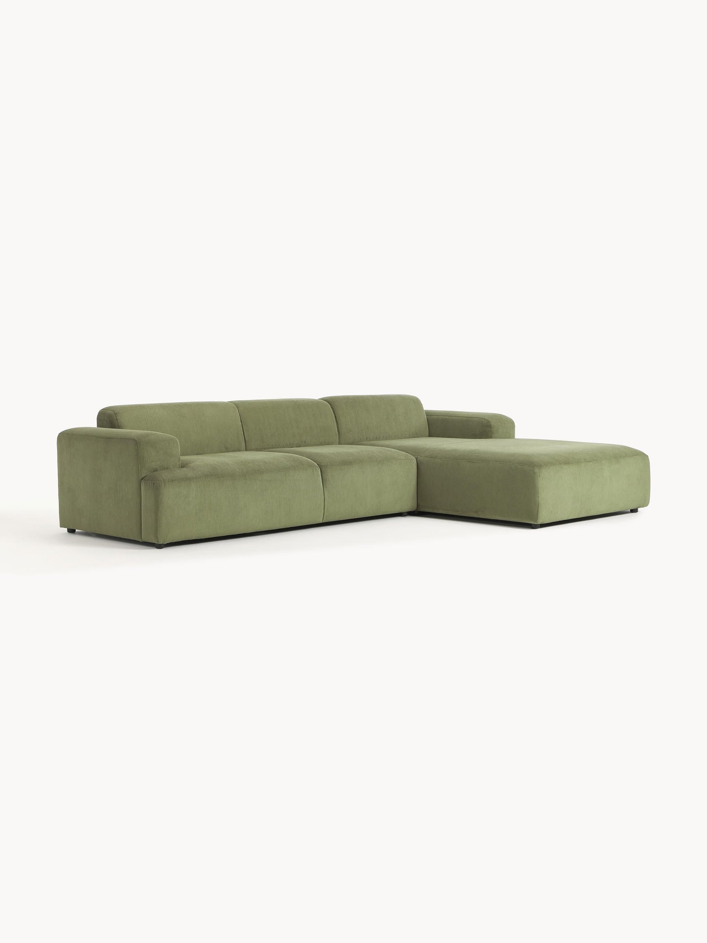 Lux Melva Corduroy Corner Couch (4-Seater)