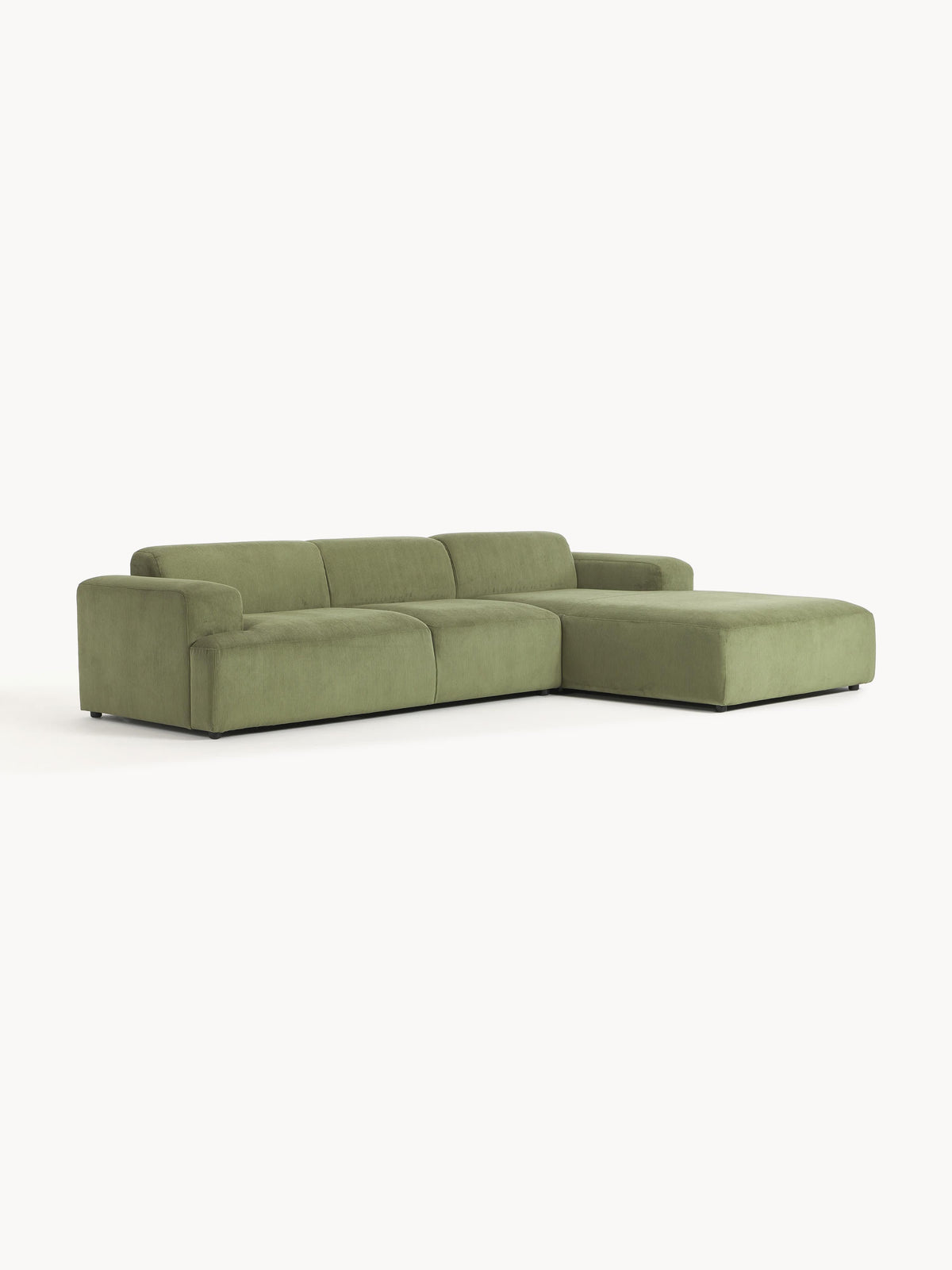 Lux Melva Corduroy Corner Couch (4-Seater)