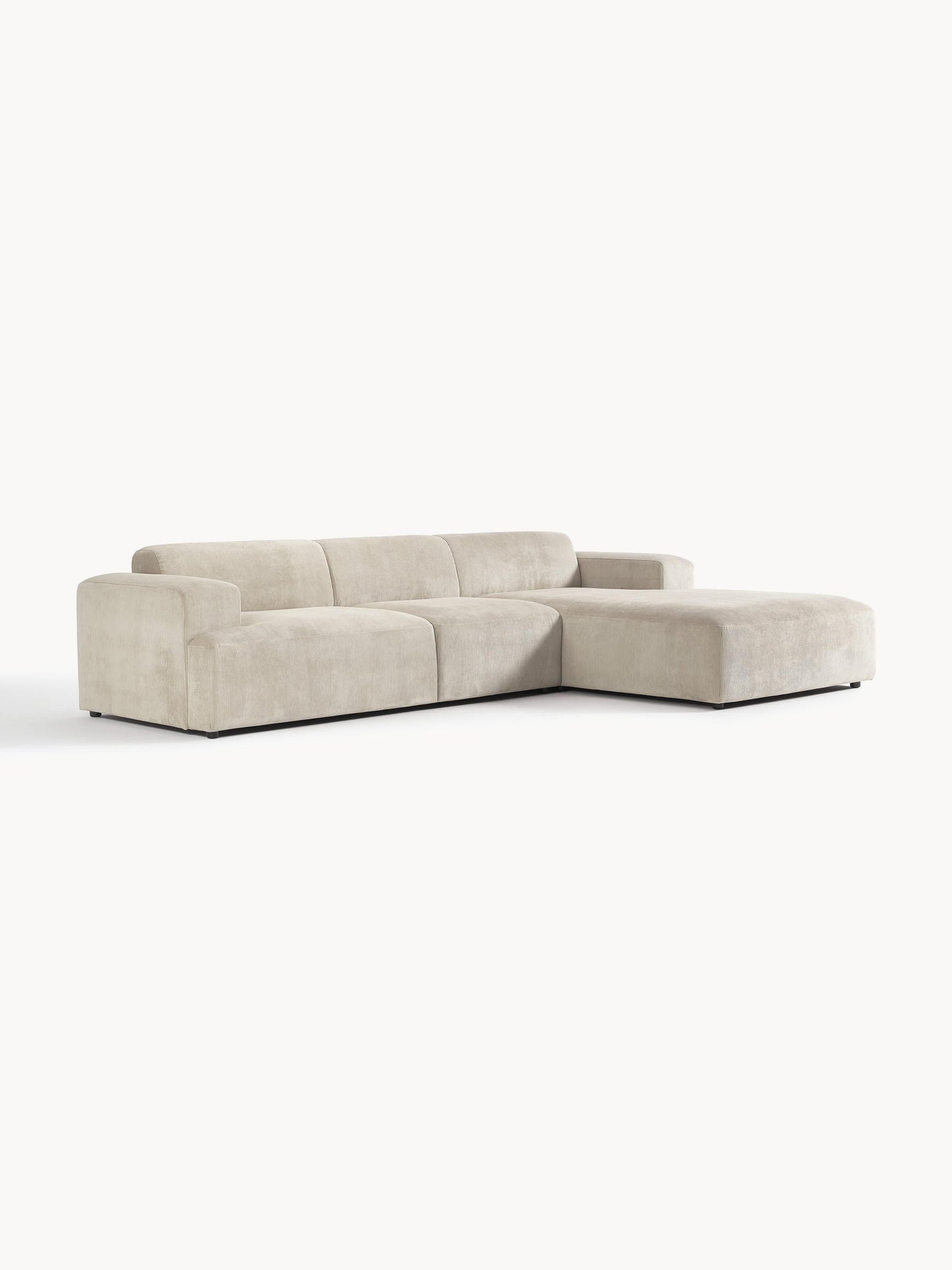 Lux Melva Corduroy Corner Couch (4-Seater)