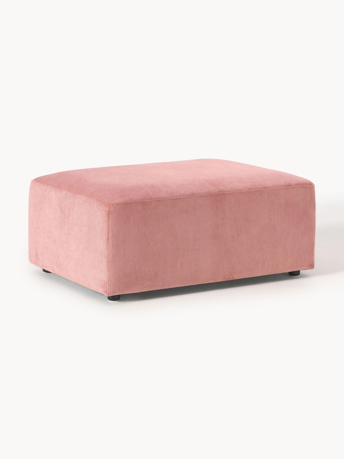 Lux Melva Corduroy Stool, Measuring W 99 x D 72 cm