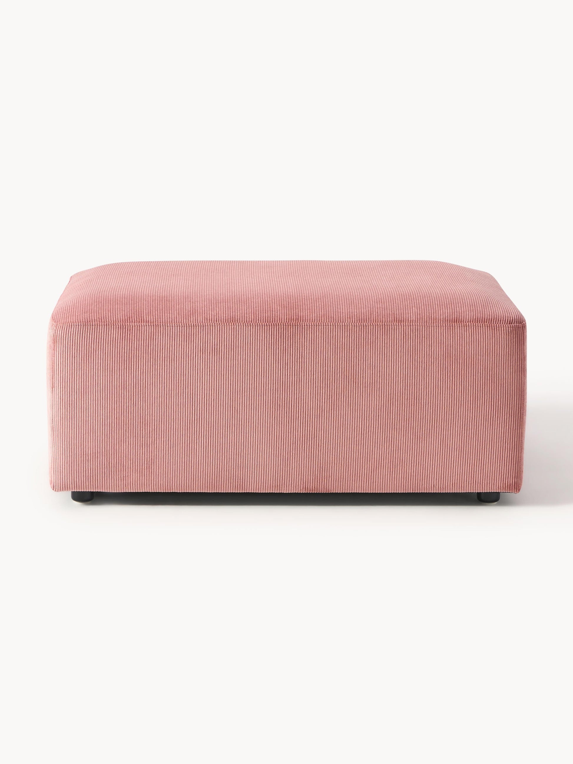 Lux Melva Corduroy Stool, Measuring W 99 x D 72 cm