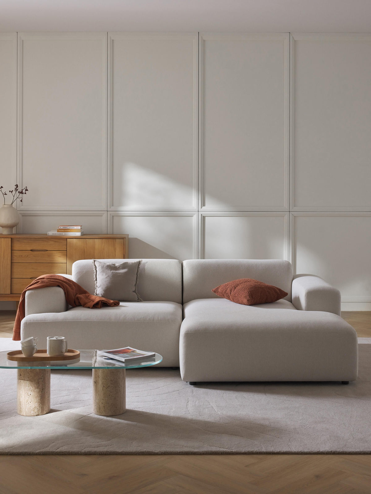Lux Melva Corner Couch (3-Seater)