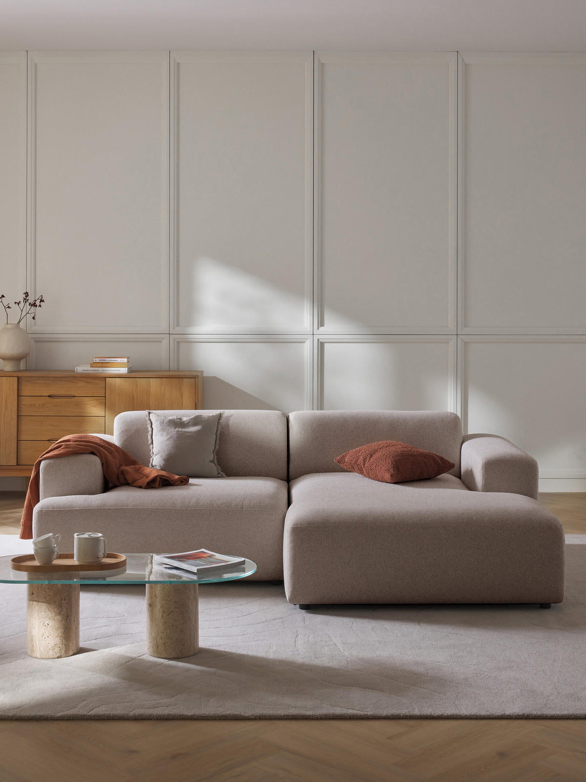 Lux Melva Corner Couch (3-Seater)