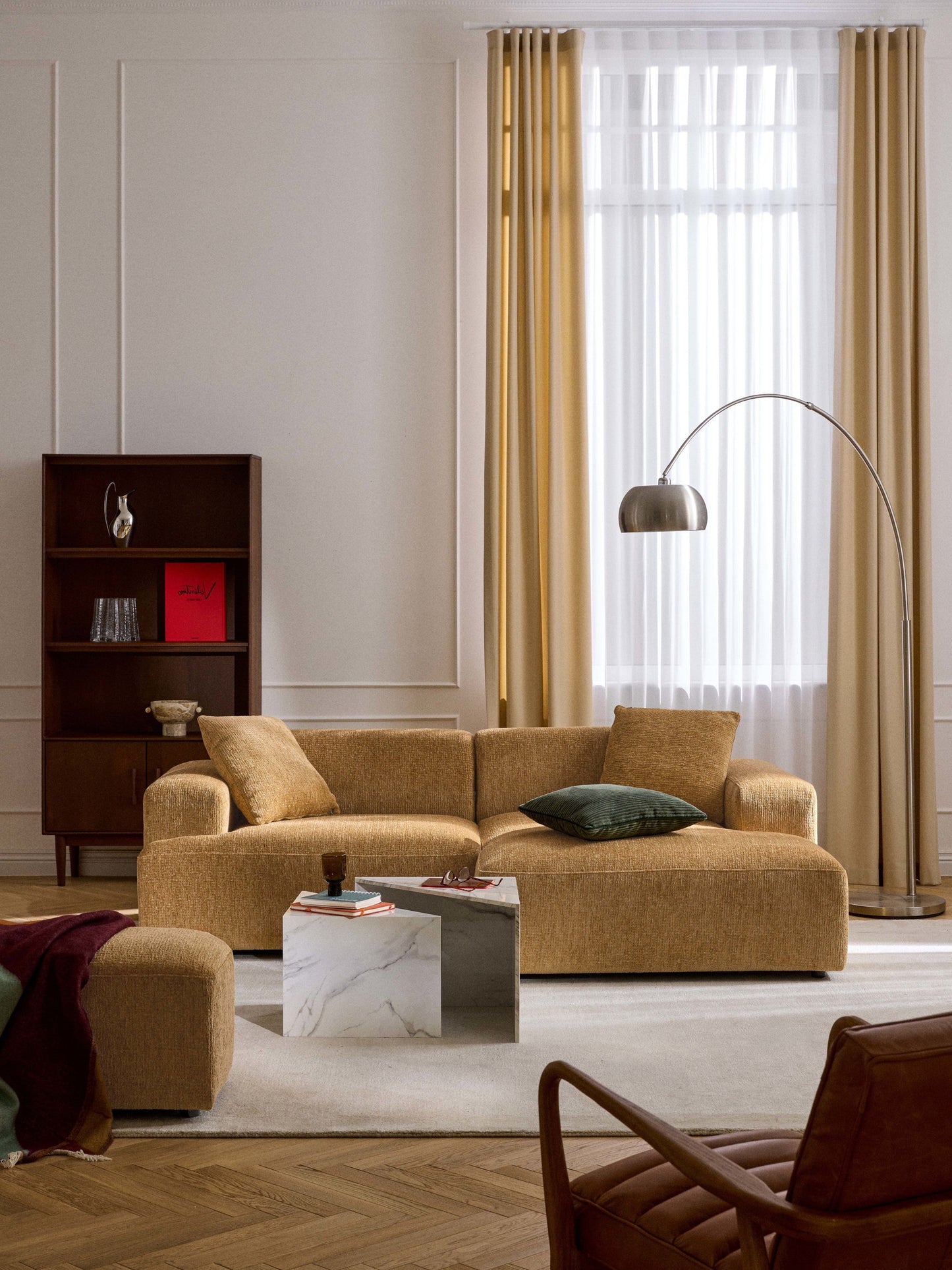 Lux Melva Corner Couch (3-Seater)
