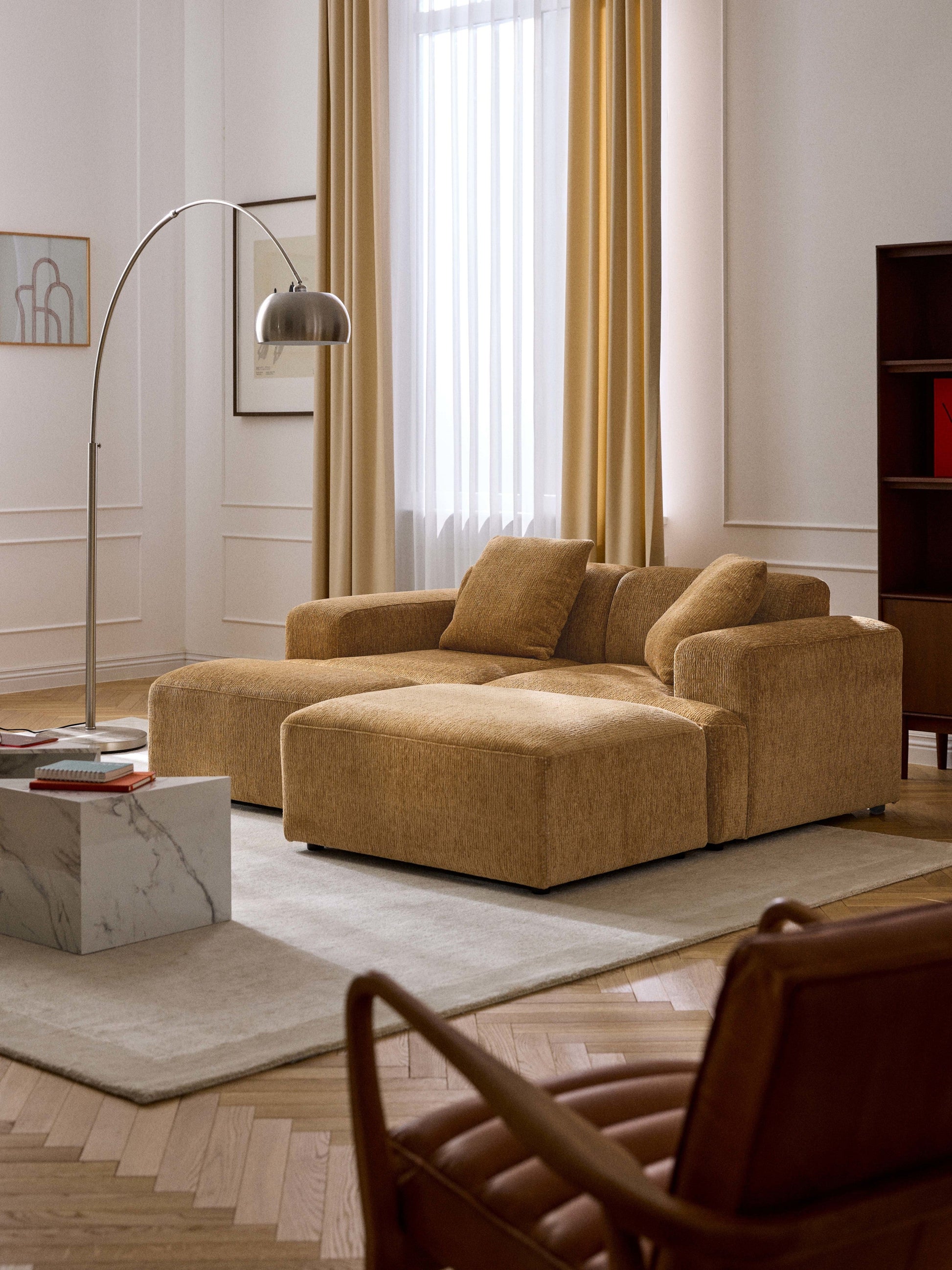 Lux Melva Footstool, W 99 x D 72 cm