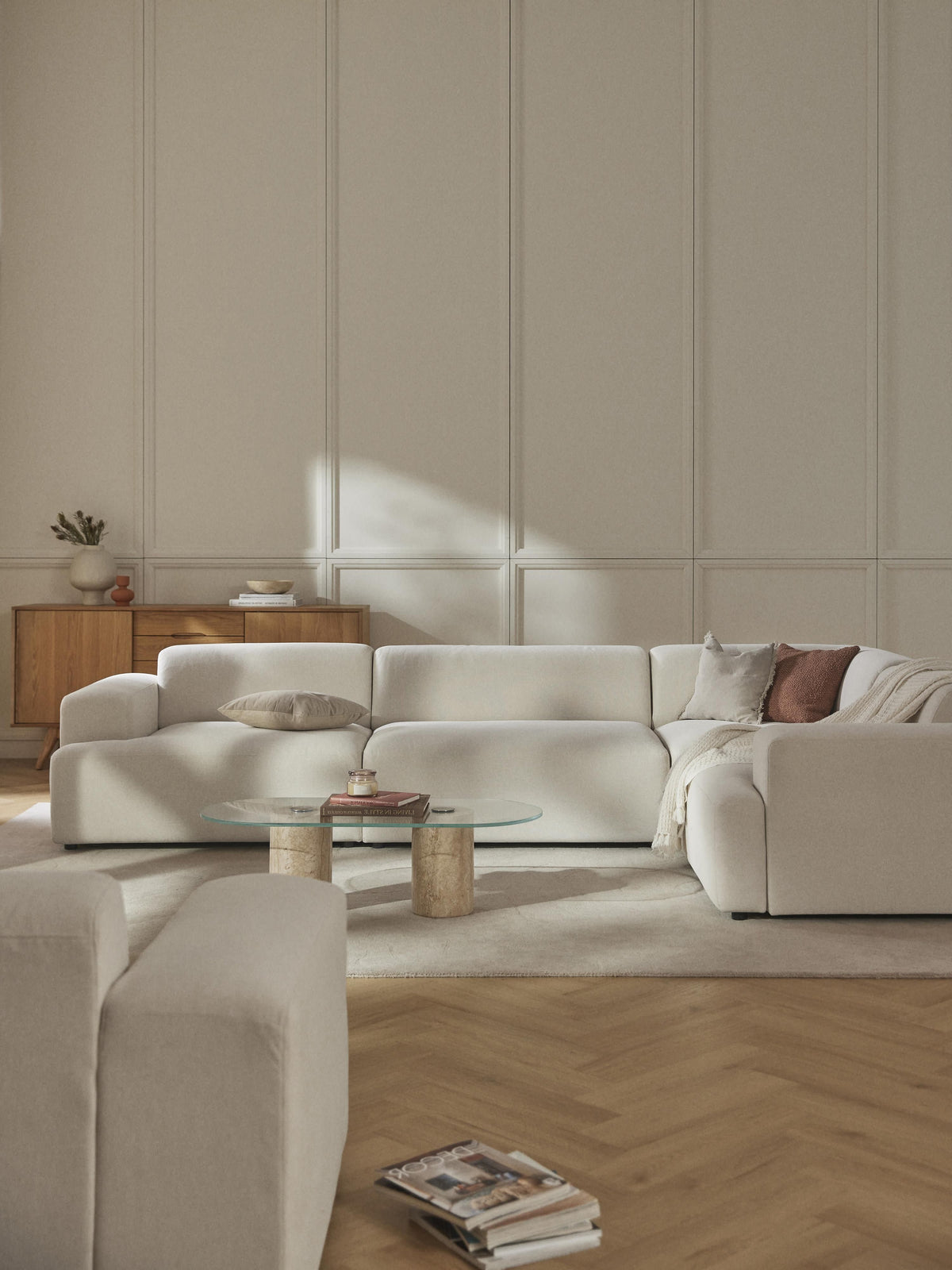 Lux Melva Large Corner Couch (4-Seater)