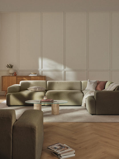 Lux Melva Large Corner Couch (4-Seater)