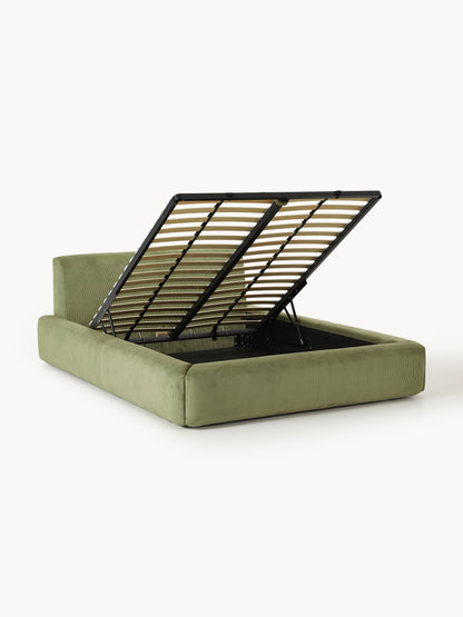 Lux Melva Storage Bed with Upholstery