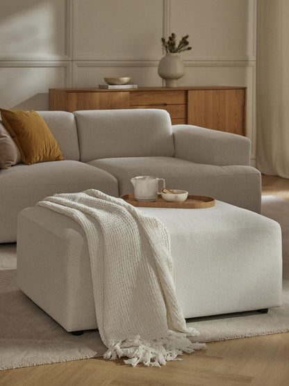 Lux Melva Upholstered Stool, Size W 99 x D 72 cm