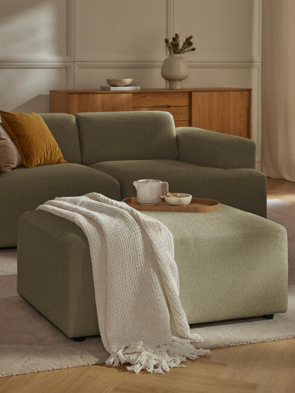Lux Melva Upholstered Stool, Size W 99 x D 72 cm
