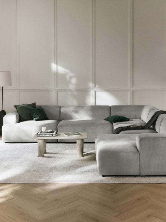 Lux Melva XL Corduroy Corner Couch