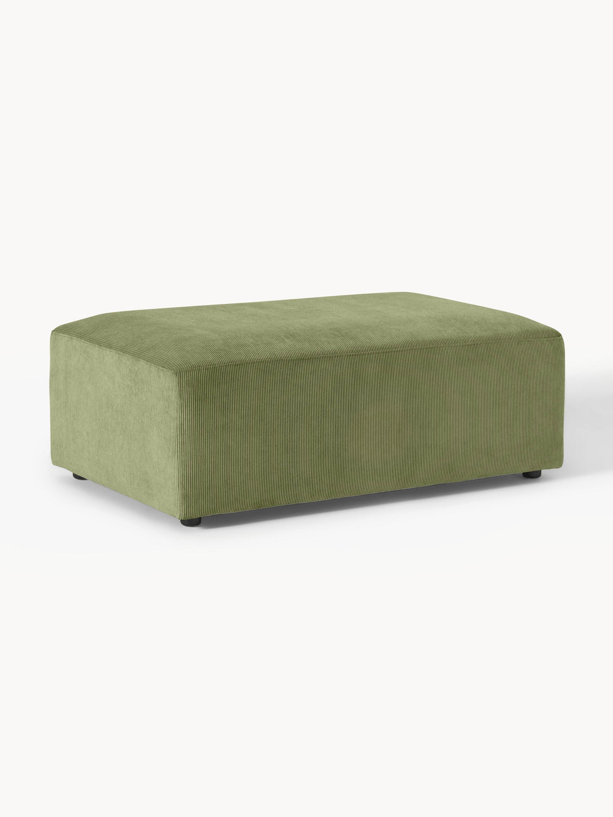 Lux Melva XL Ottoman, Corduroy, W 116 x D 72 cm