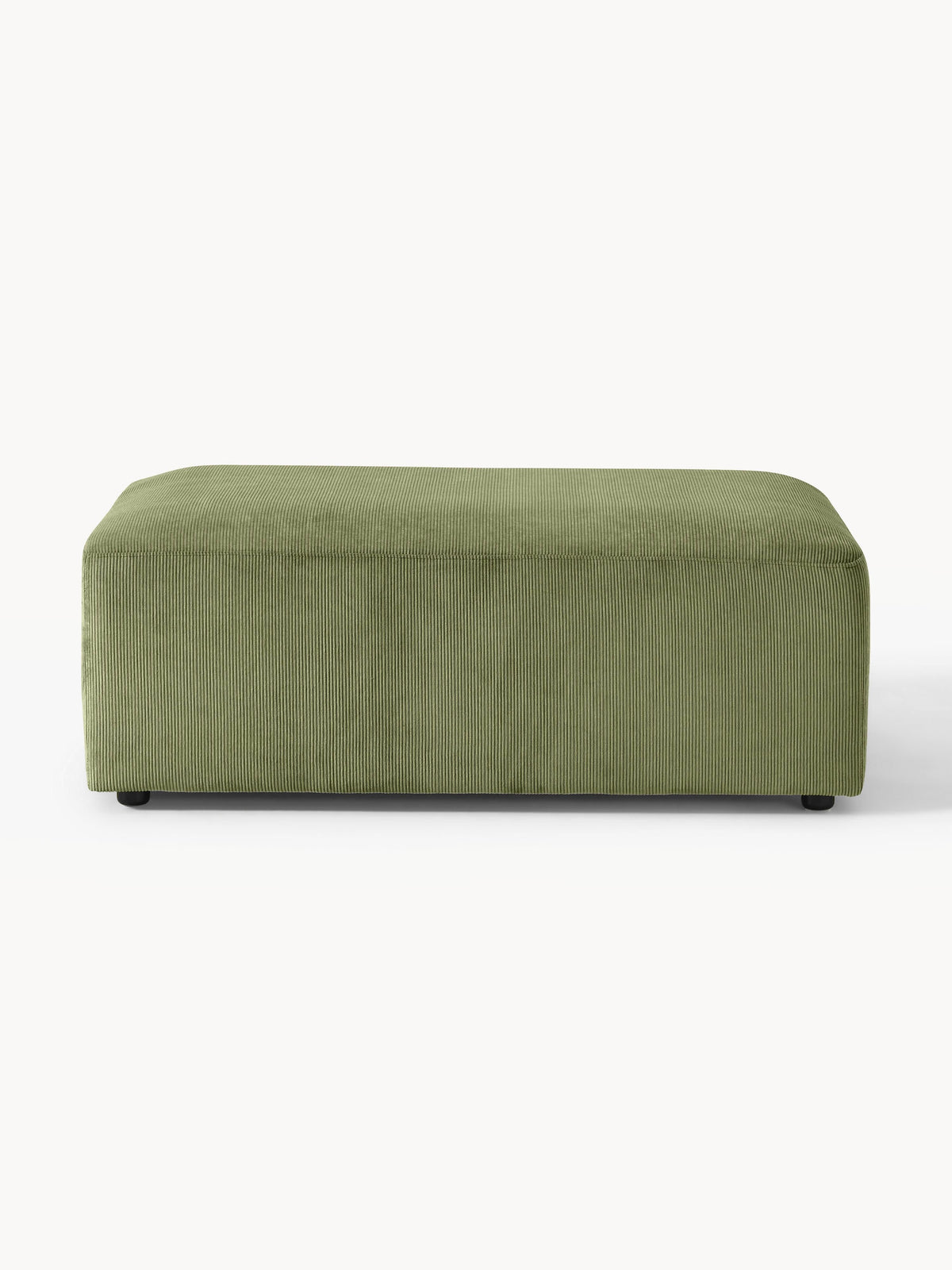 Lux Melva XL Ottoman, Corduroy, W 116 x D 72 cm