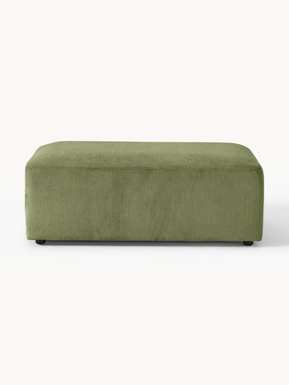 Lux Melva XL Ottoman, Corduroy, W 116 x D 72 cm