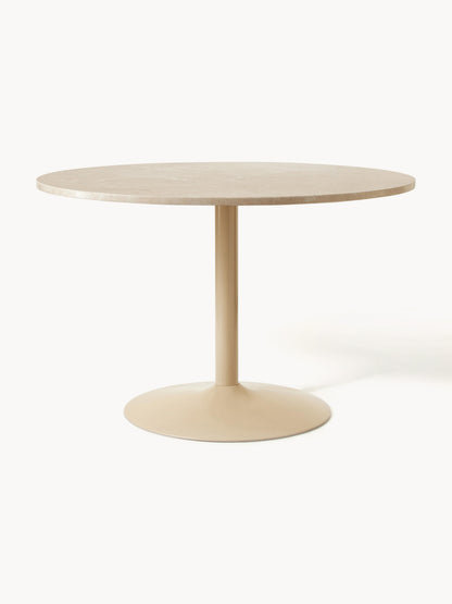 Lux Miley Oval Dining Table, 120 x 90 cm, in Marble