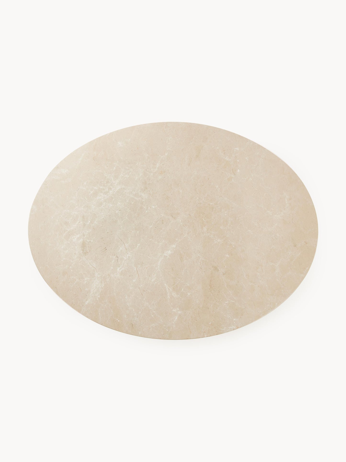 Lux Miley Oval Dining Table, 120 x 90 cm, in Marble
