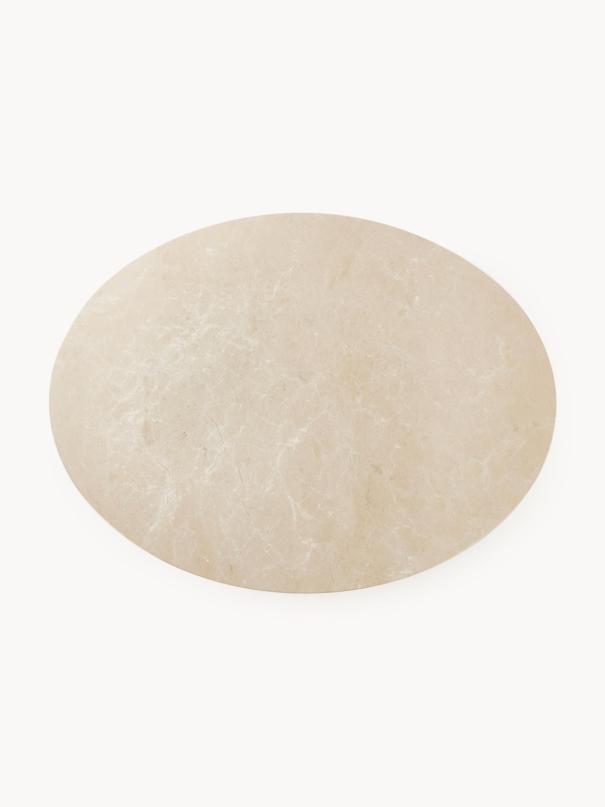 Lux Miley Oval Dining Table, 120 x 90 cm, in Marble