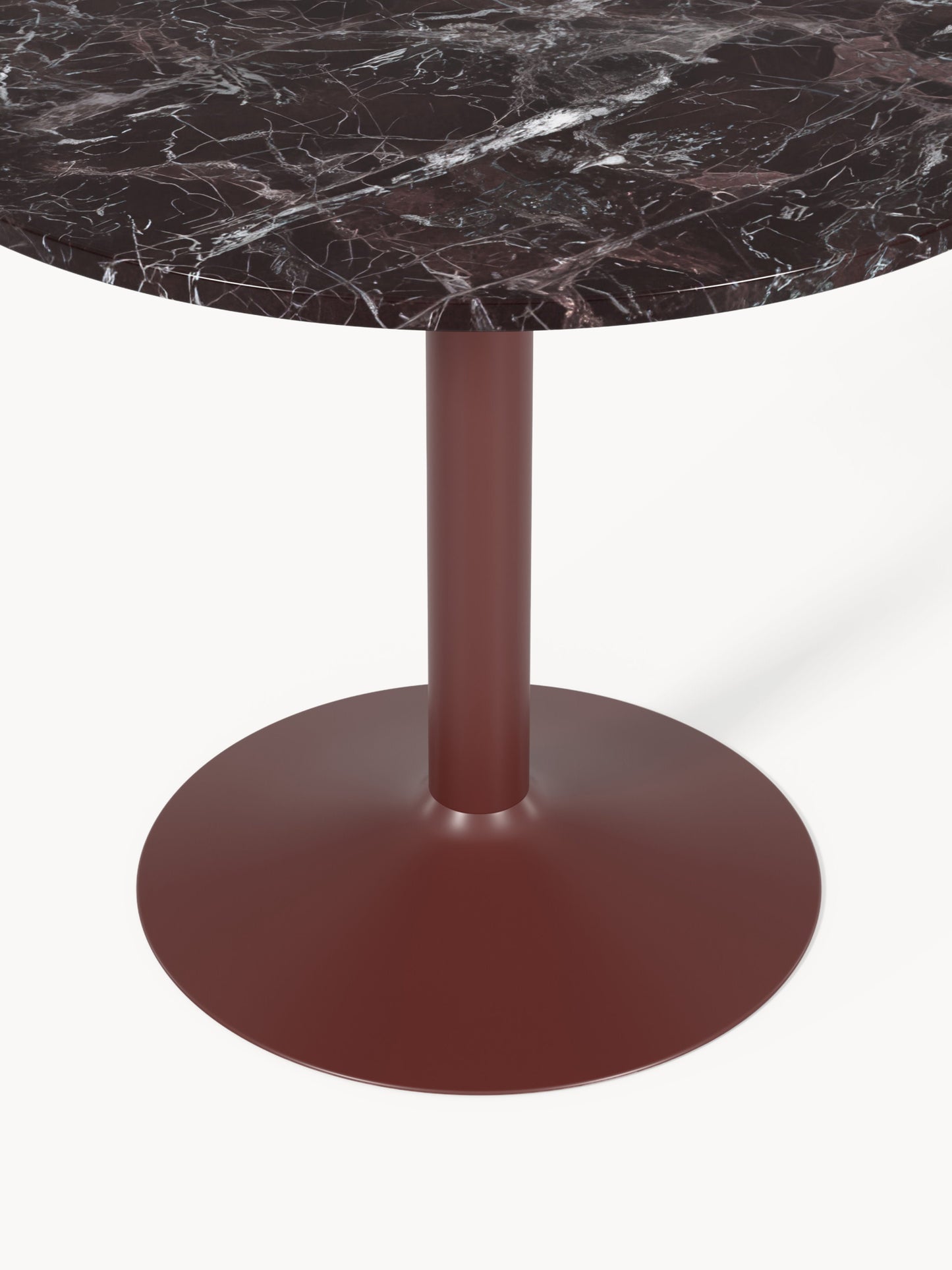 Lux Miley Round Dining Table, Ø 90 cm, in Marble