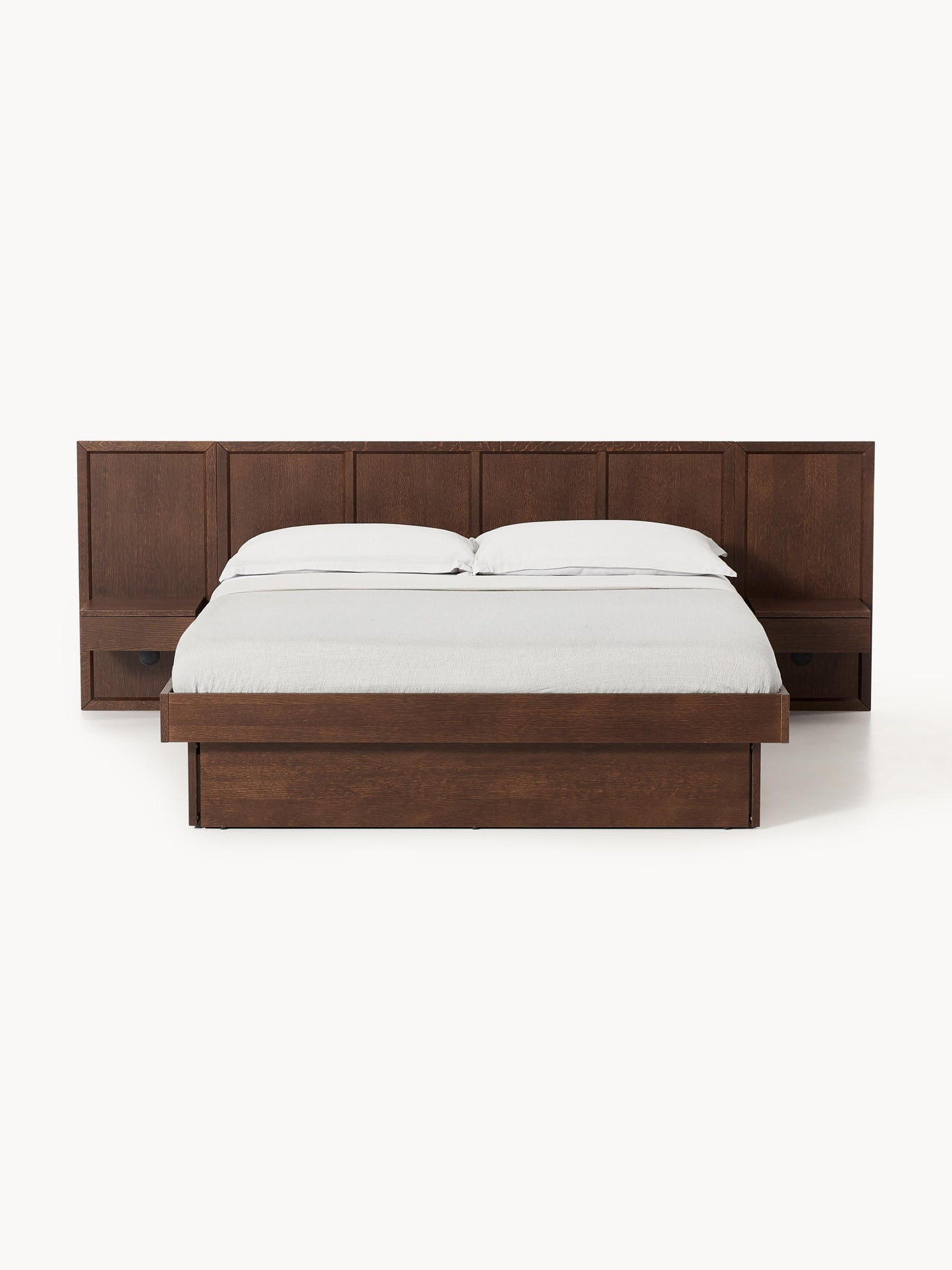 Lux Nanto Bed Made from Wood with Bedside Tables and Headboard