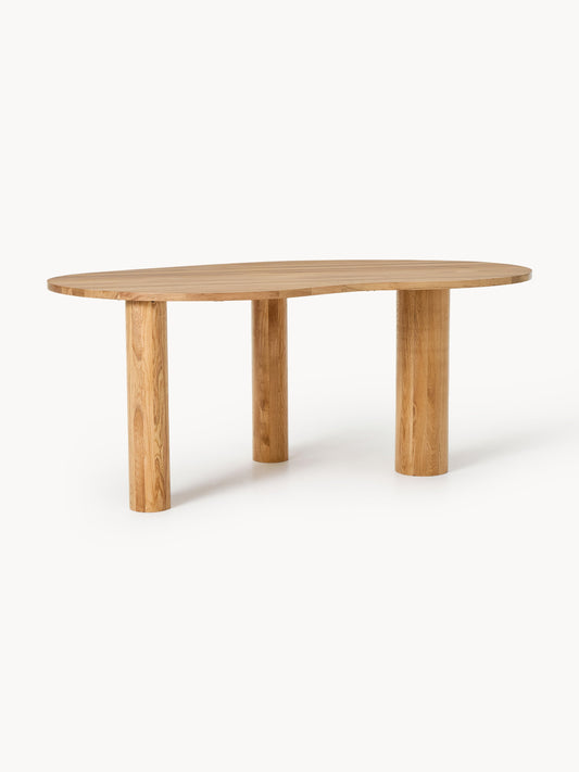Lux Naruto Organic-Shaped Oak Dining Table, in Various Sizes