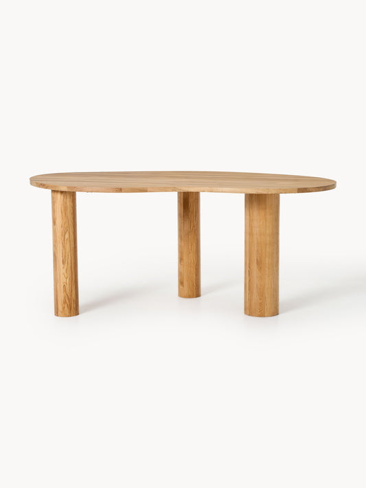 Lux Naruto Organic-Shaped Oak Dining Table, in Various Sizes