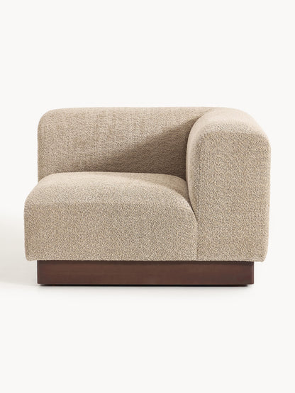 Lux Natalie Corner Unit in Teddy Bouclé