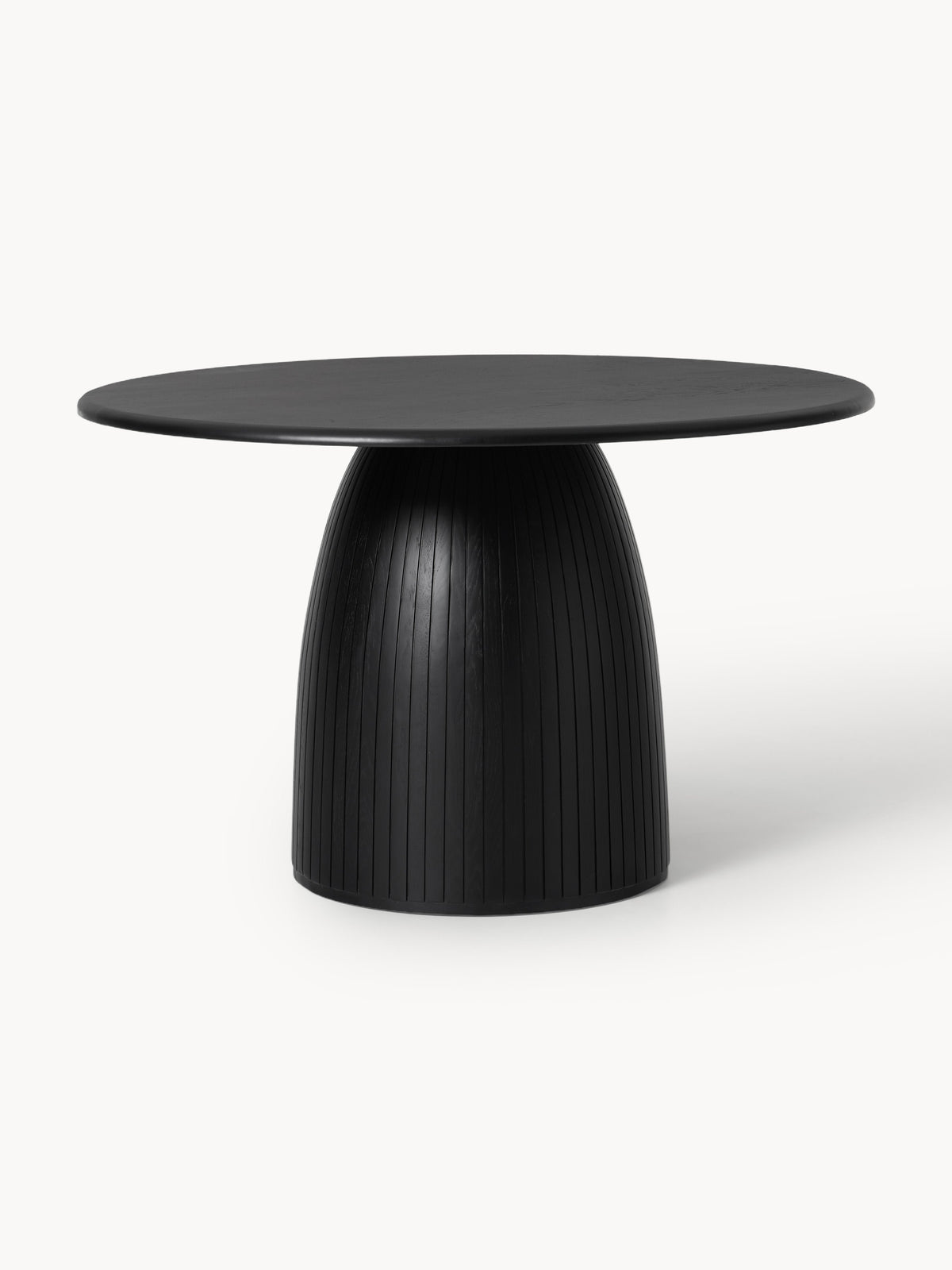 Lux Nelly Dining Table with Fluted Texture, Round Shape, in Various Sizes