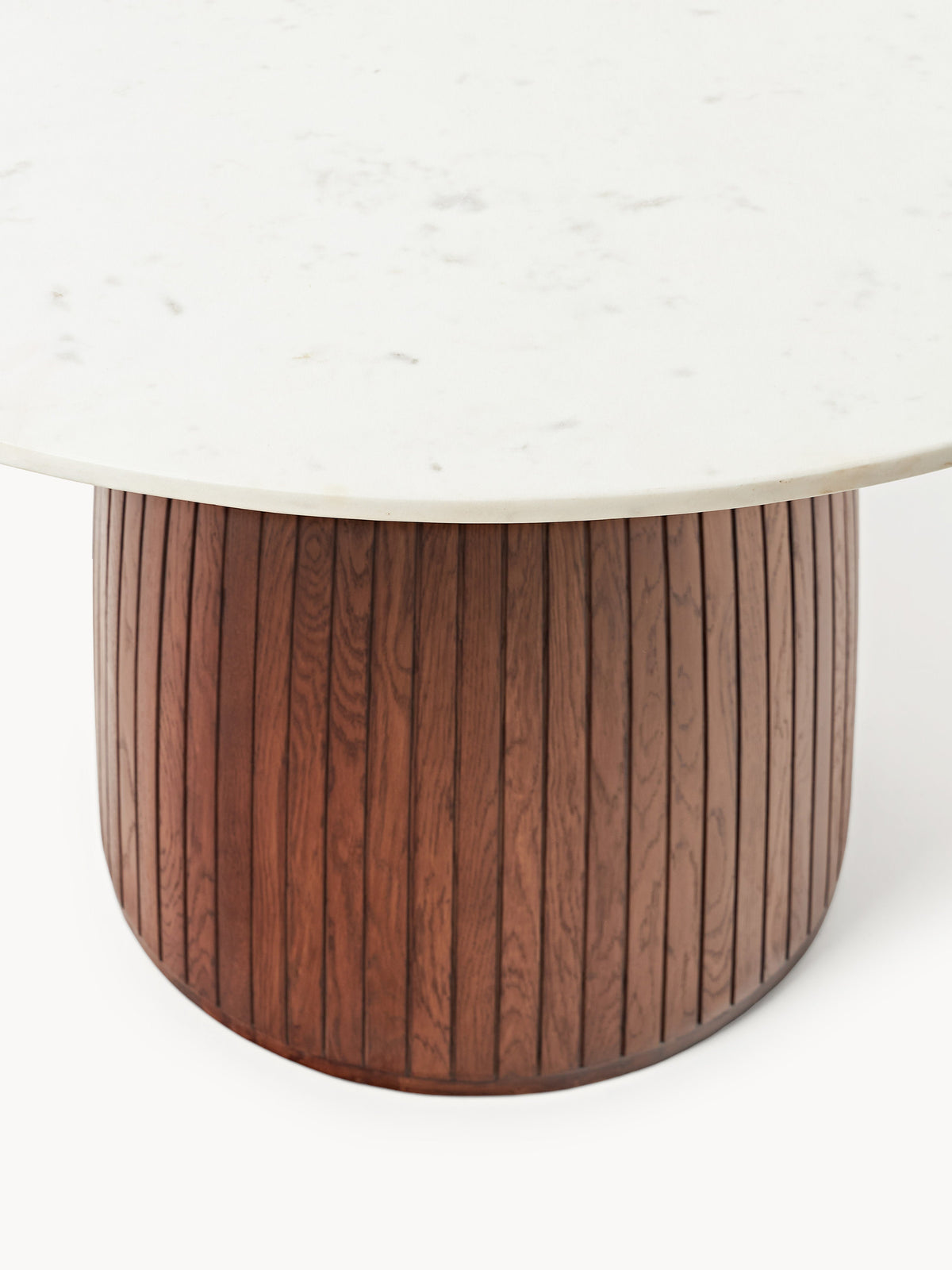 Lux Nelly Dining Table with Marble Tabletop, Round Shape, Ø 115 cm