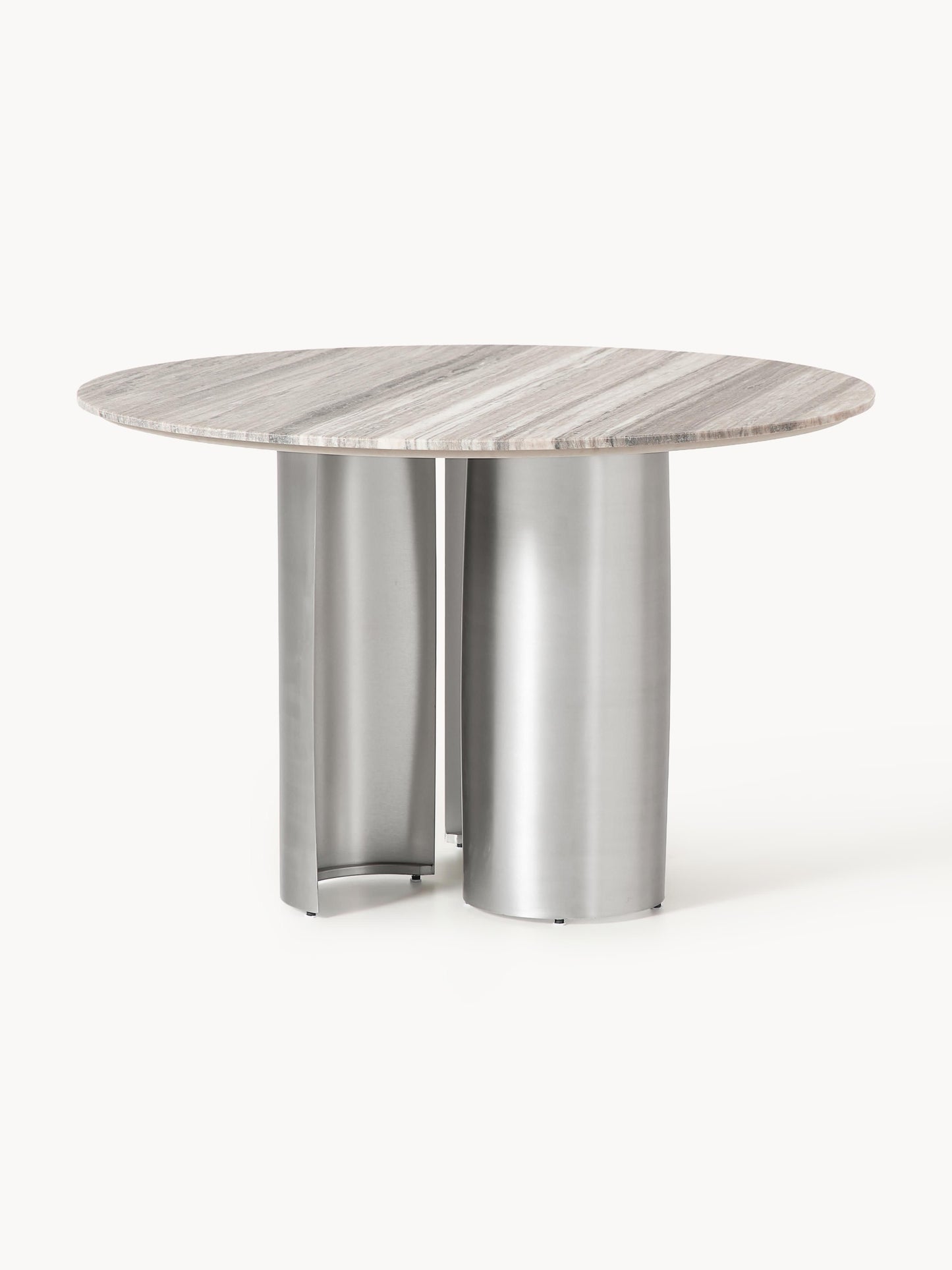 Lux Noam Dining Table with Marble Tabletop, Round Shape, Ø 120 cm